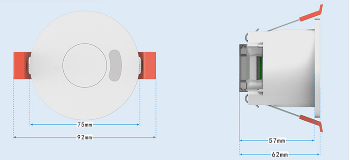 Tuya ceiling mmwave Human presence radar sensor motion occupancy sensor for light switch relay smart light sensor