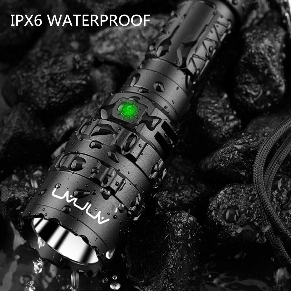 Aluminum Emergency Pocket 10w Led Manual Usb Mini High Power Style Rechargeable Tactical Super Bright Torch Flashlight