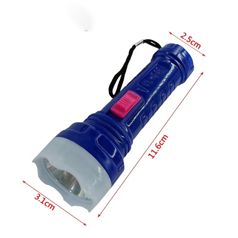 Wholesale cheap Plastic Long Range button cell key LED Torch flashlight