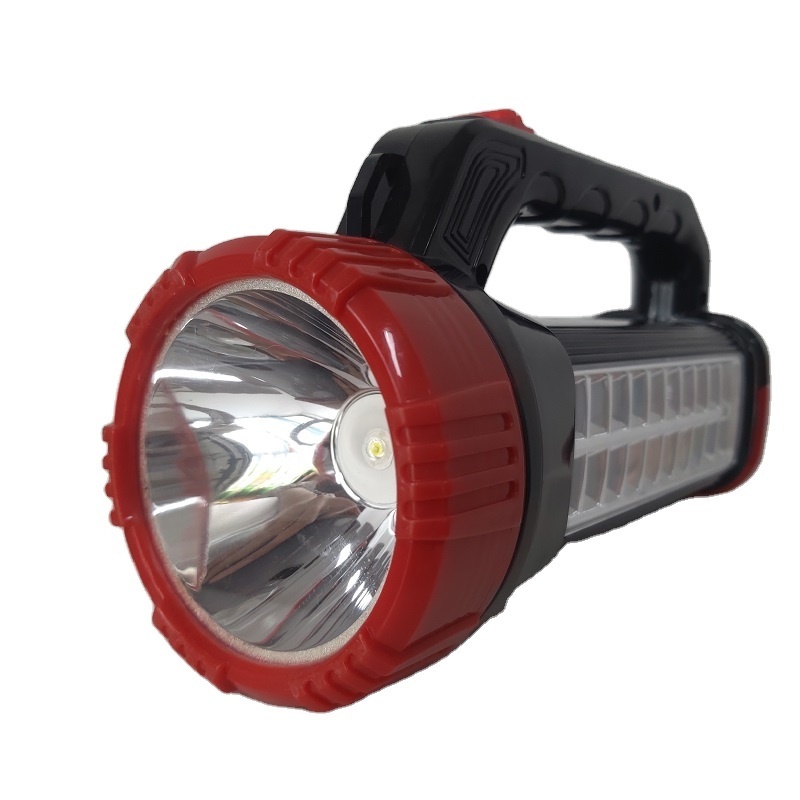 Bright Rechargeable LED Searchlight Handheld Flashlight with Handle spotlight high Lumens Ultra-Long Standby Electric Torch