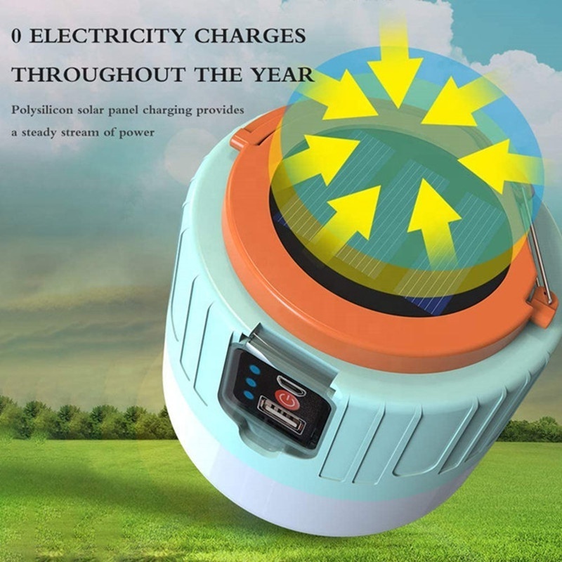 Solar household camping 1200mAh rechargeable led emergency light with remote control for out going emergency strobe light