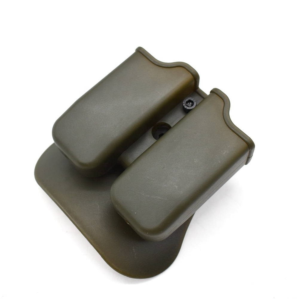 Tactical Dual Magazine Pouch 9mm Mag Pouch Double Stack Magazine Holder Carrier Hunting Accessories