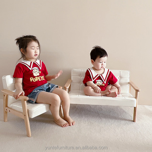 Toddler Kids Single Mini Sofa and Chair with Wooden Frame couch