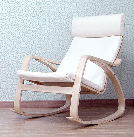 Wood relax rocking chairs for living room