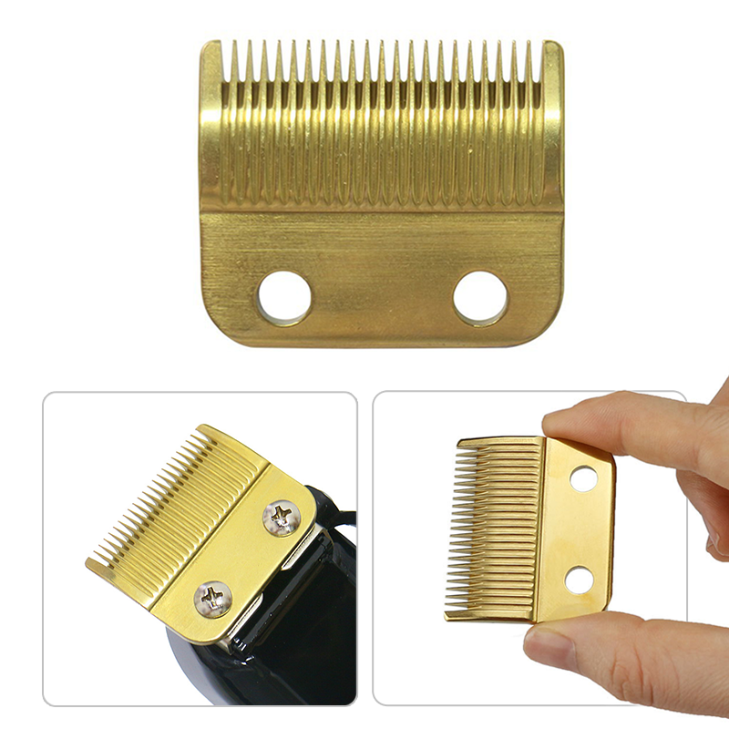 Supply Black/Gold/Rainbow Stainless Steel Clipper Blade set Sharpener Hair Trimmer Blade for 8148