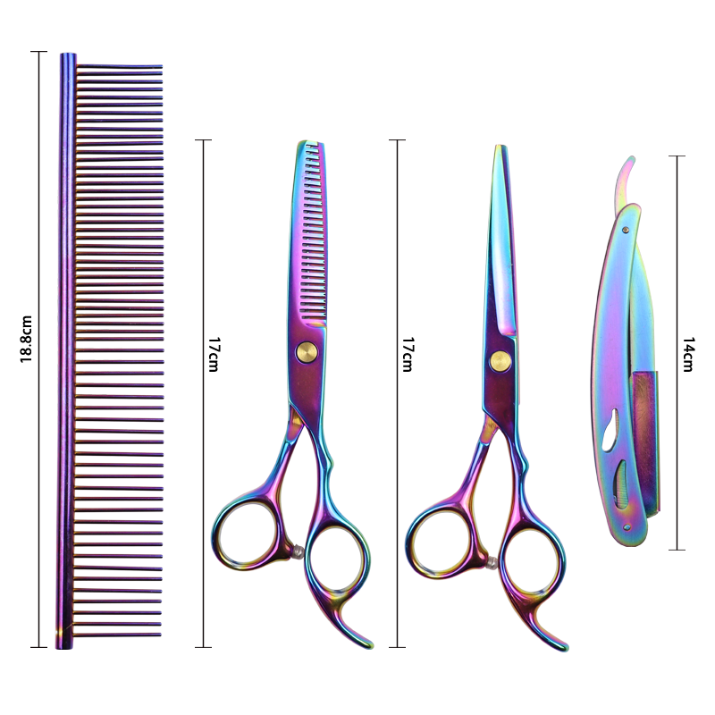 6 inch hair cutting scissors thinning shears kit stainless steel barber scissors set for hairdresser Haircut Hairdressing