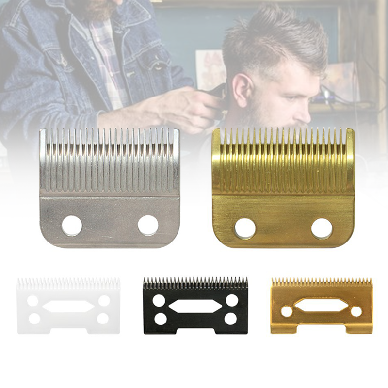 Supply Black/Gold/Rainbow Stainless Steel Clipper Blade set Sharpener Hair Trimmer Blade for 8148