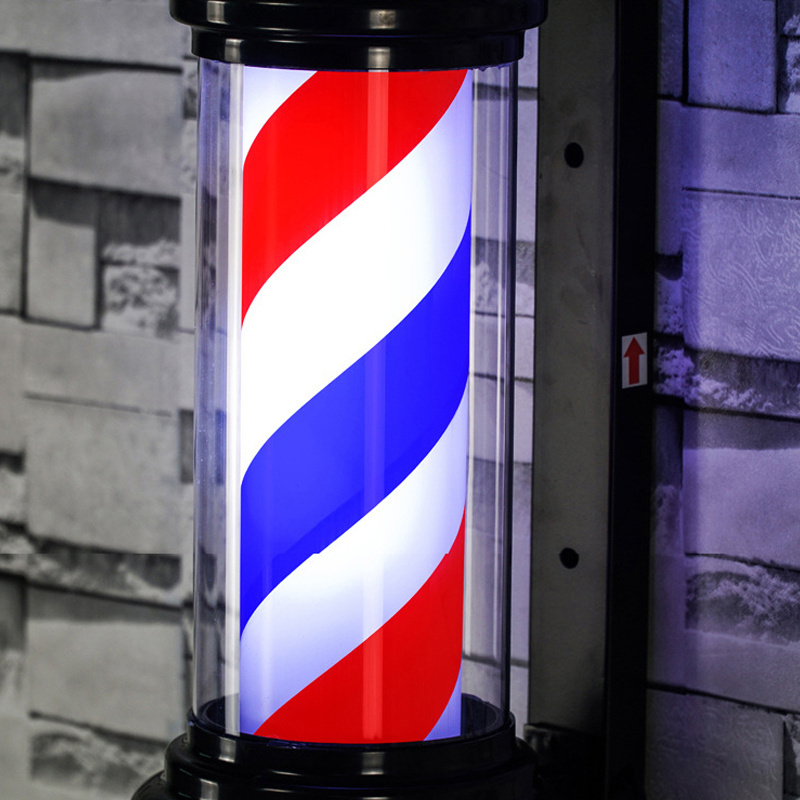 Custom barbershop Hairdressing LED turn light hair salon barber shop door outdoor retro wall hanging turn light