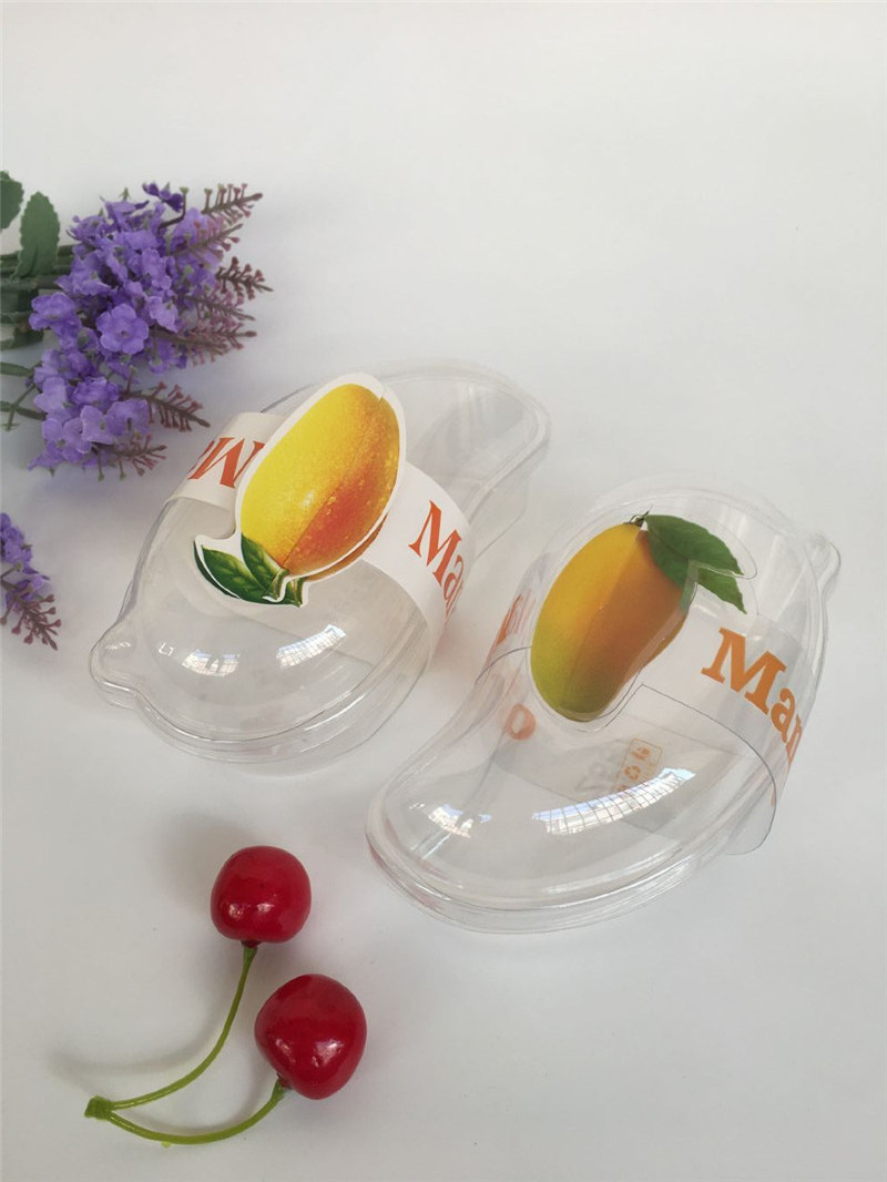 Mango mousse blister cake box transparent mango shape packing box cake baking plastic packaging boxes