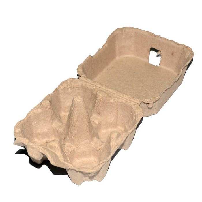 Recycled Paper Packaging Pulp 4/6/8 Empty Egg Boxes Tray Cartons Wholesale Egg Trays Kraft Paper Box