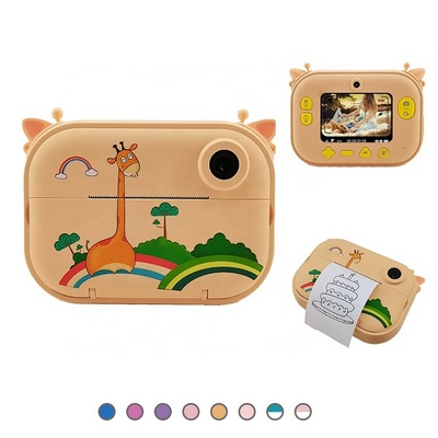 300Dpi Thermosensitive Paper Camera Instant Colour Print Kids Kids Instant Print Camera Rotatable Instant Photo Sticker Camera