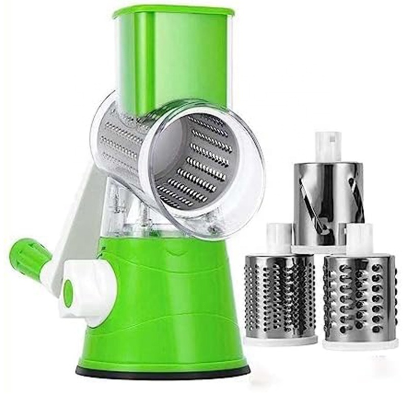 Cheese Grater Shredder Drum Vegetable Slicer Potato Wavy Cutter