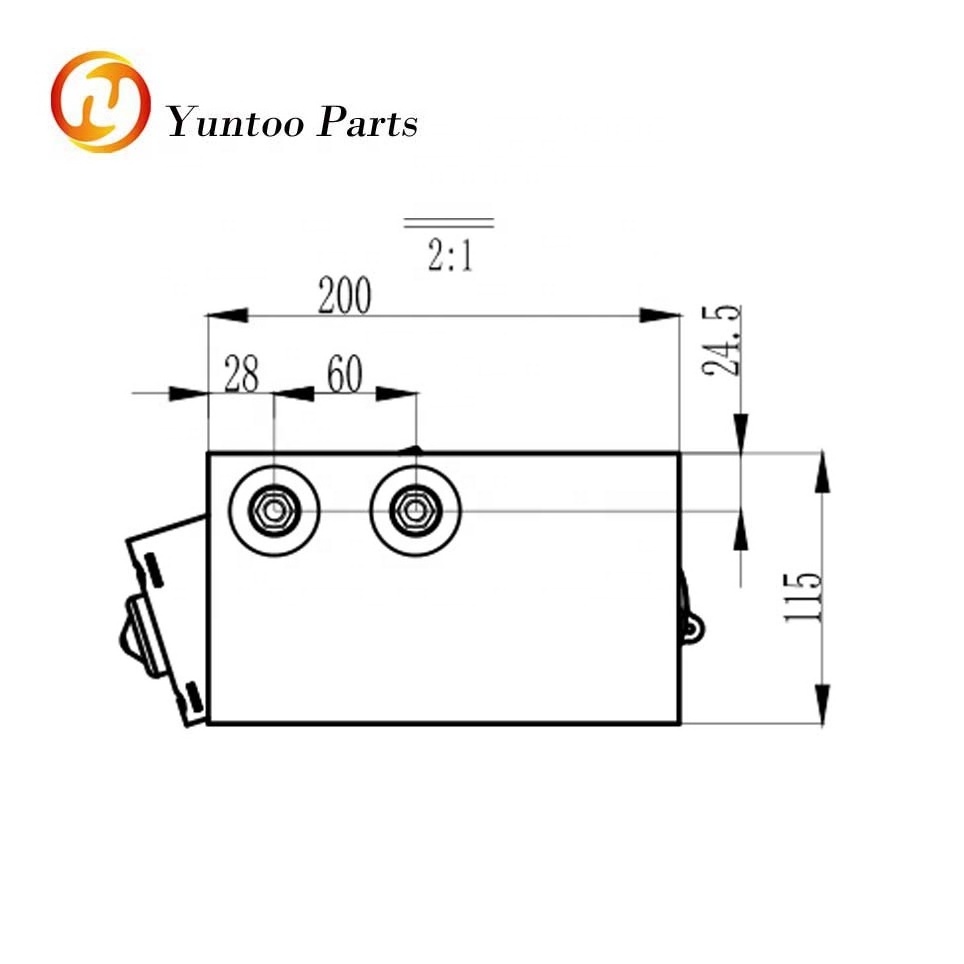 150w 24v marine wiper with stainless steel 316 double arm and blade