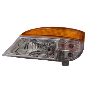 tourist coach bus headlight front high beam and low beam lights and headlight