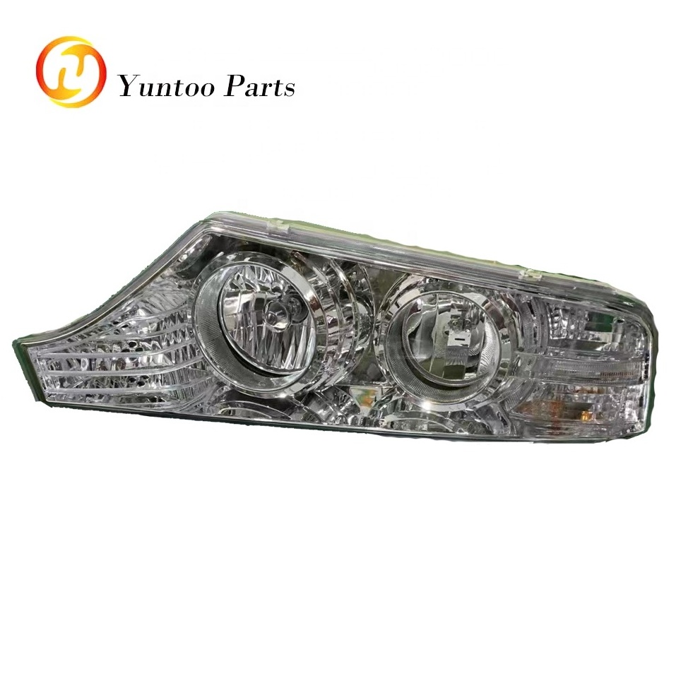 tourist coach bus headlight front high beam and low beam lights and headlight