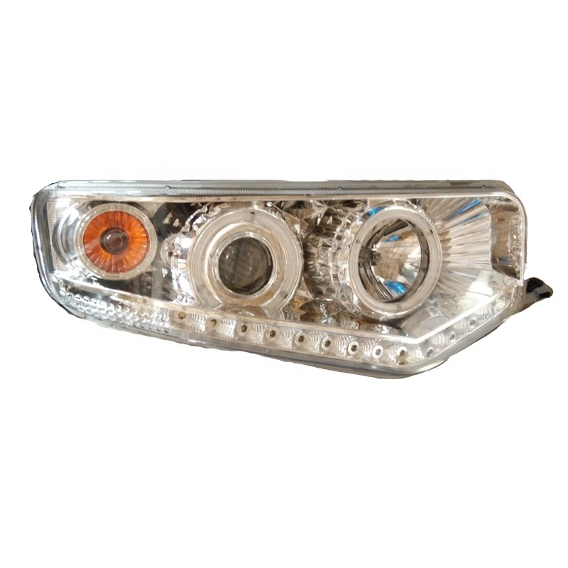 tourist coach bus headlight front high beam and low beam lights and headlight