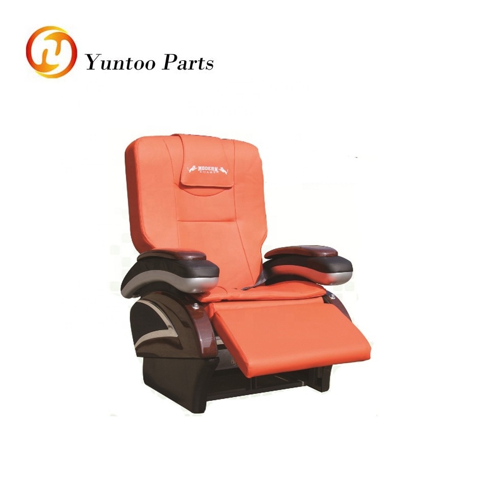 vip luxury seat with foot rest used for bus and train