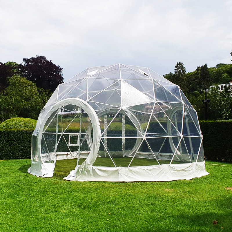 13ft Waterproof PVC Clear Dome Tent Transparent Igloo House For Dining/Cafe Event