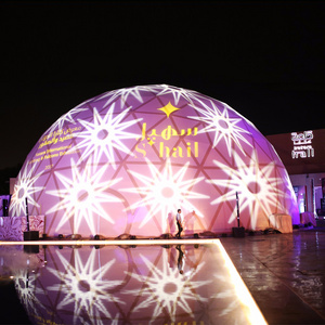 Attractive Projection Screen Geodesic Dome Half Sphere Tent With PVC Cover