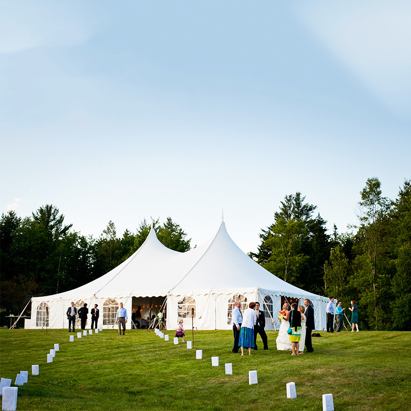 YunTu Clear Top Marquee Wedding Event Party Mixed Tent For 500 People