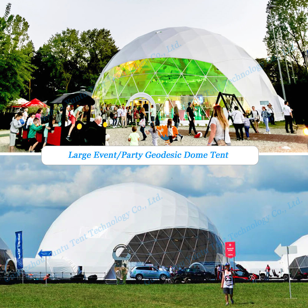 30M Large Luxury Marquee Geodesic Glamping Igloo Dome Trade Show Tent For Events Wedding Party