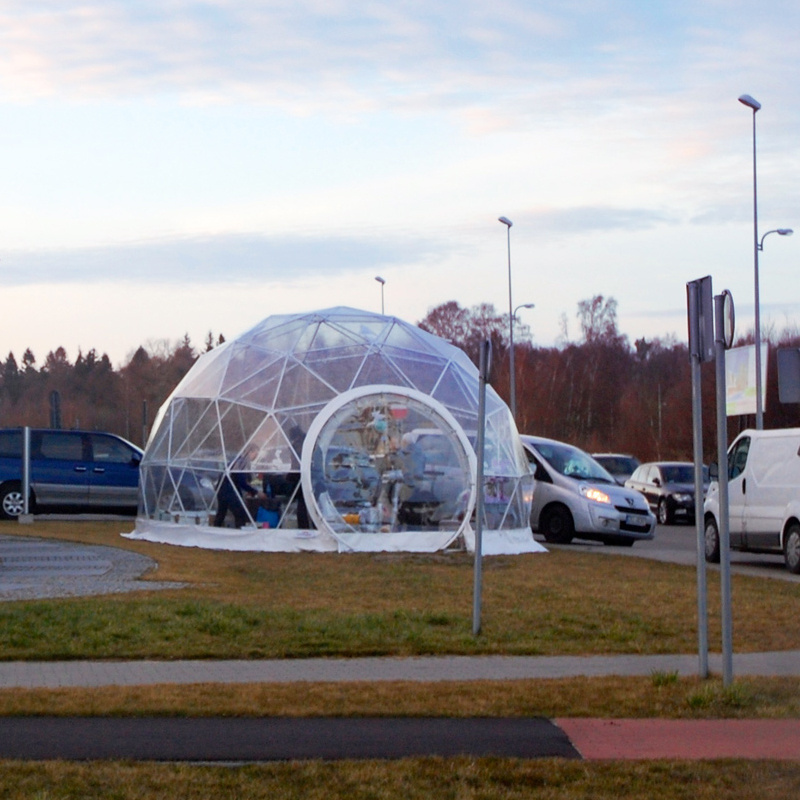 13ft Waterproof PVC Clear Dome Tent Transparent Igloo House For Dining/Cafe Event