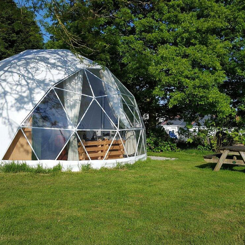 Hot Sales 6m 8m 10m  Clear Dome Tent  Steel Frame  Geodesic Glamping Outdoor Tents