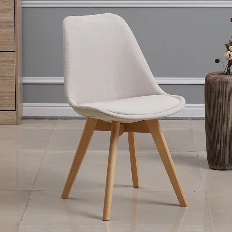 Nordic back chair, tulip dining chair, modern minimalist home plastic chair, desk chair, office negotiation chair