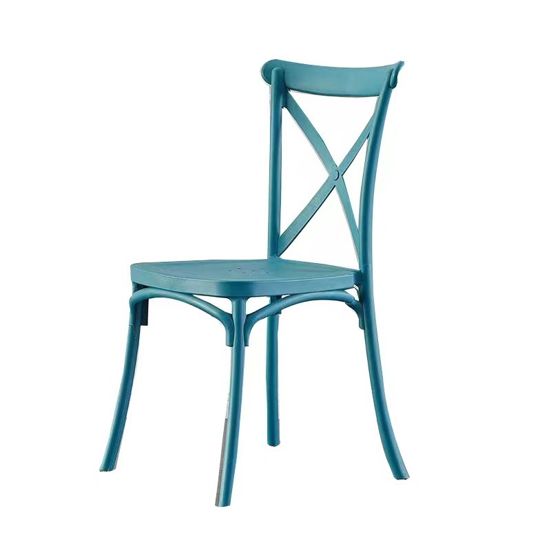 Plastic chair fork back wedding banquet chair plastic bamboo chair