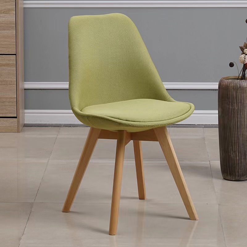 Nordic back chair, tulip dining chair, modern minimalist home plastic chair, desk chair, office negotiation chair