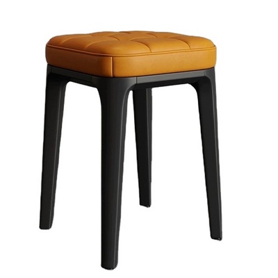 Modern Minimalist Stool Home Furniture Dining Room Furniture Stackable Velvet Upholstered Dining Chair