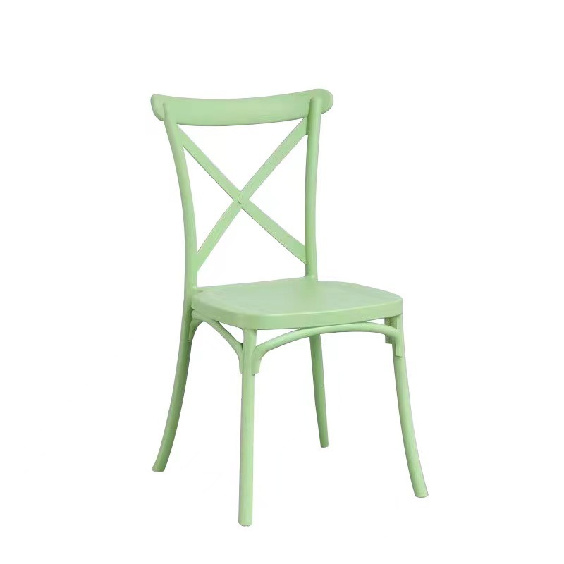 Plastic chair fork back wedding banquet chair plastic bamboo chair