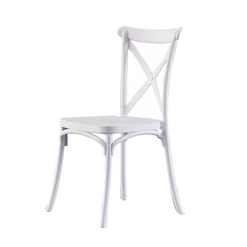 Plastic chair fork back wedding banquet chair plastic bamboo chair