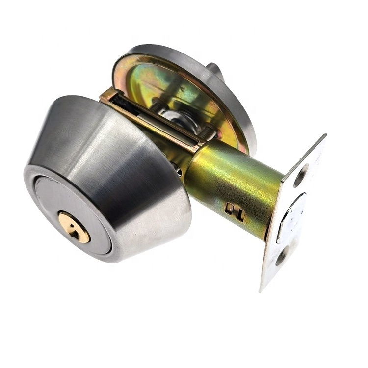 Good Selling Satin Stainless Steel Rim Single Cylinder Deadbolt lock