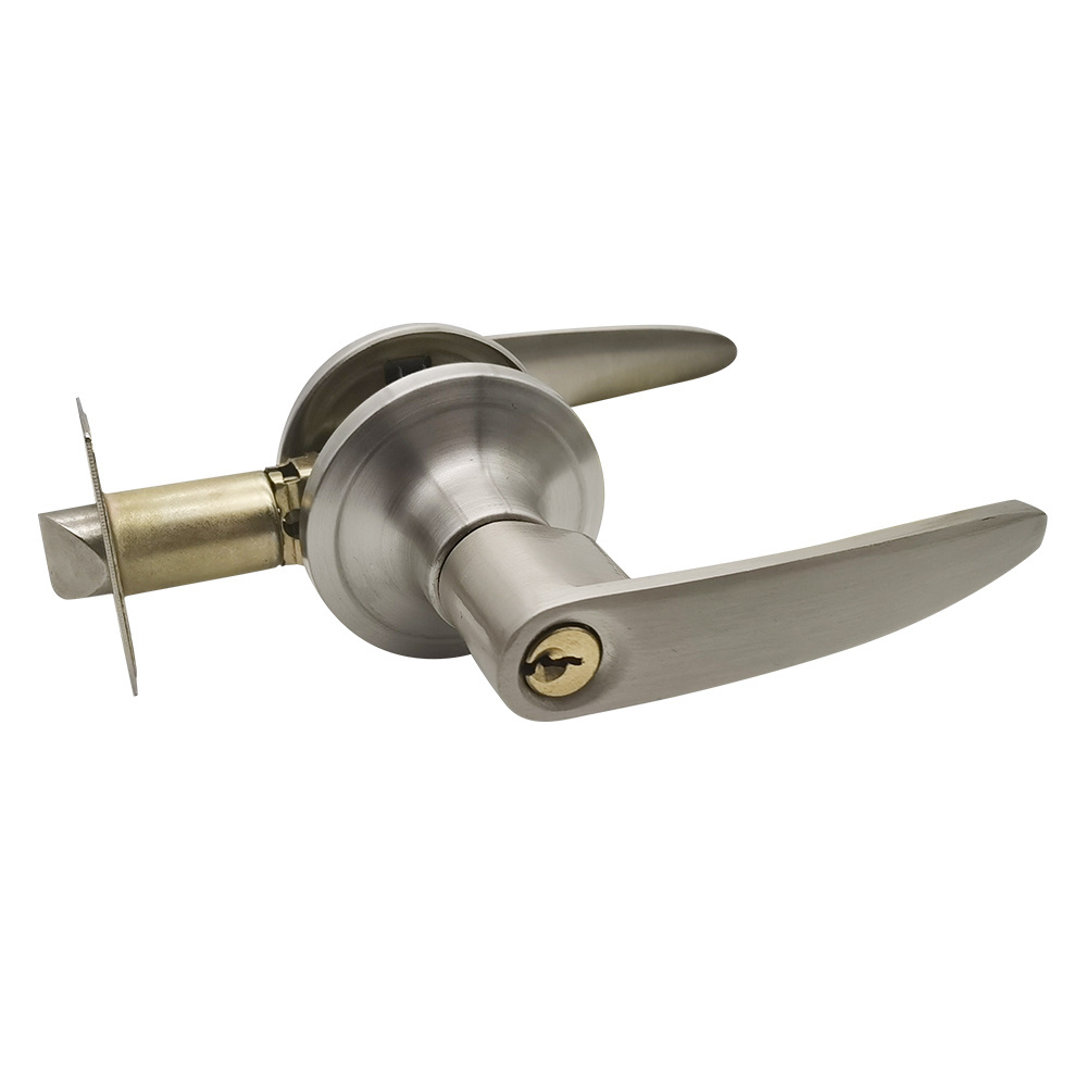 Lever Keyed Entry Door Lock, Door Knob Hardware Lever Stainless Steel Door Lock For Hotel, Wooden Door Front lock