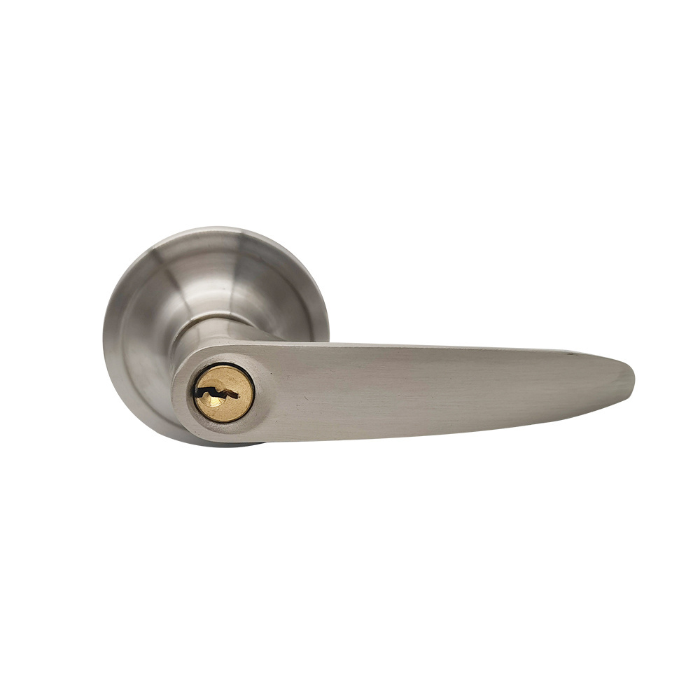 Lever Keyed Entry Door Lock, Door Knob Hardware Lever Stainless Steel Door Lock For Hotel, Wooden Door Front lock