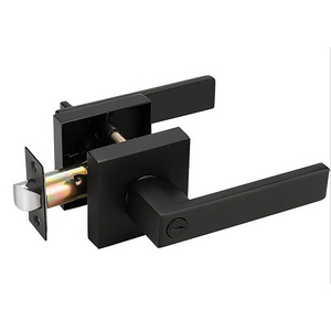 High Security Euro Square Lever Cylinder Door Handle Security Lock Door Deadbolts Door Knobs With Locks