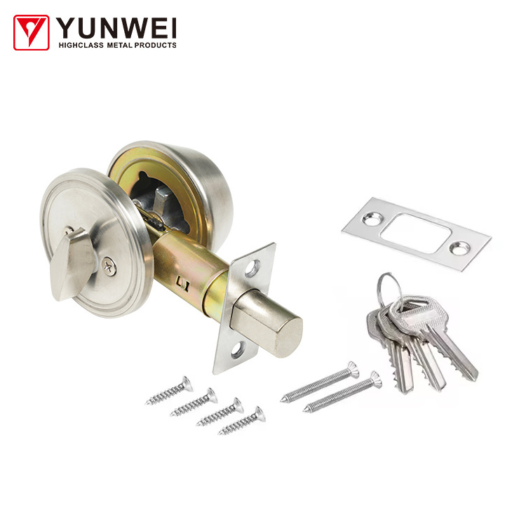 Wholesale Price Automatic Durable Brass Lock Cylinder Deadbolt Lock Keyed Single Double Brass Deadbolt Door Lock