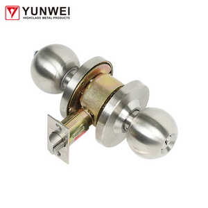 Passage Lock Usa Classroom Stainless Steel Cylindrical Door Knob Locks Type Passage Emergency Exit Door Lock