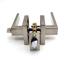 Heavy Duty  Zinc alloy high-end Exterior Door and Front Door Entrance Privacy Passage Lever Satin Nickel Finish Door Lock Handle