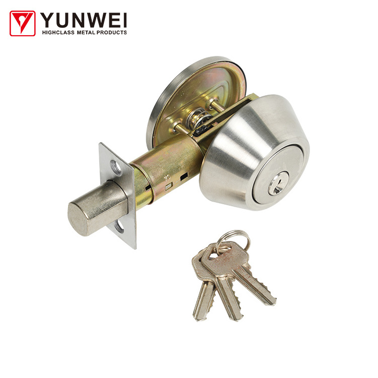 Wholesale Price Automatic Durable Brass Lock Cylinder Deadbolt Lock Keyed Single Double Brass Deadbolt Door Lock