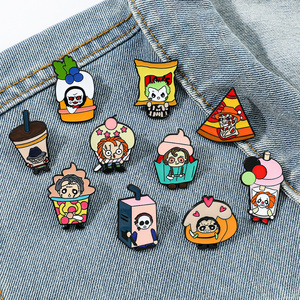 Funny Anime Pins for Clothes Halloween Joker Women's Brooch Jewelry Enamel Pin Metal Badges on Backpack Hat Horror Scream Pines