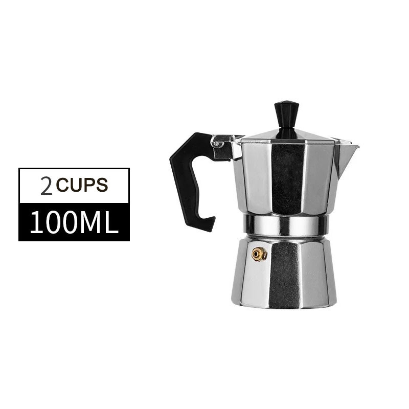 Wholesale Modern Italian Aluminum 1 Cup 2 Cups to 12 Cups Moka Pot Coffee Maker Stove-Top Mokapot