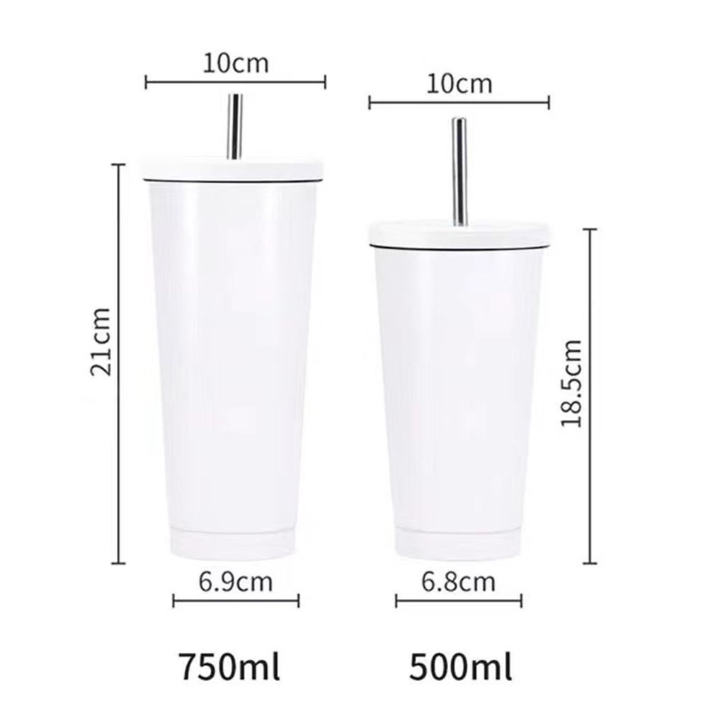 Customize Eco-Travel  Keep Hot Keep Cold Stainless Steel Coffee Skinny  Mug Tumbler Cups With Straw And Lid