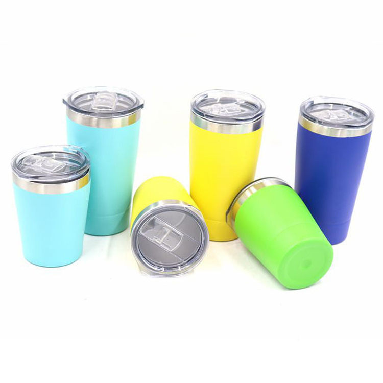 Hot Selling Double Wall Kids Toddler 8OZ Stainless Steel Tumbler Cups With Lid