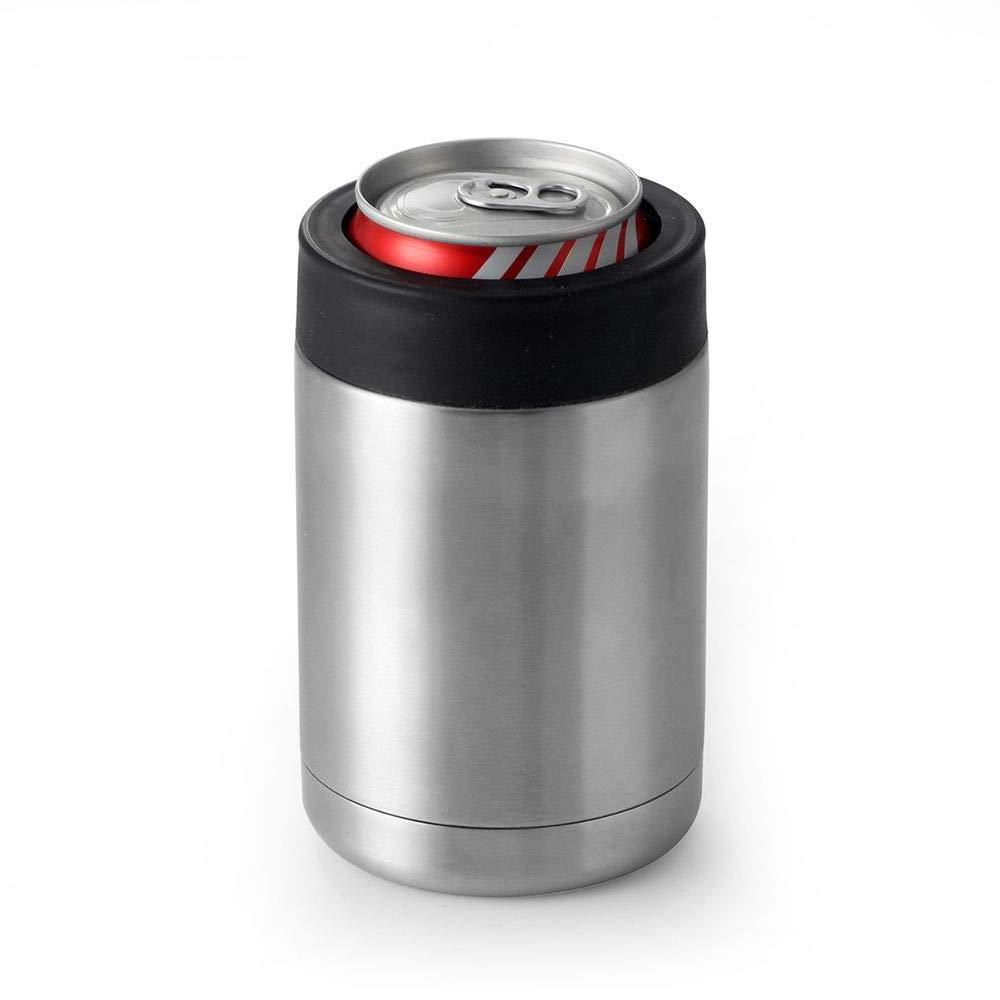 Factory Wholesale Metal Can Holder Insulated Double Wall Stainless Steel Can Beer Cooler 12oz Vacation Trip