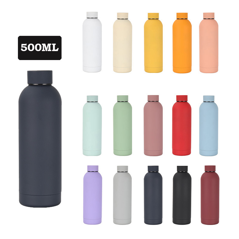 Wholesale 500ML Portable Sport Hot and Cold Vacuum Insulated Thermal Stainless Steel Water Bottle for Adults