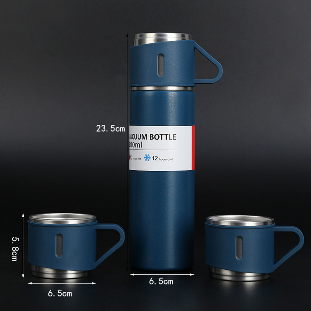 Modern Hot Water Business 304 Insulated Stainless Steel Food Vacuum Flask Travel Thermal Water Bottle Tumbler Cup Mug Gift Set