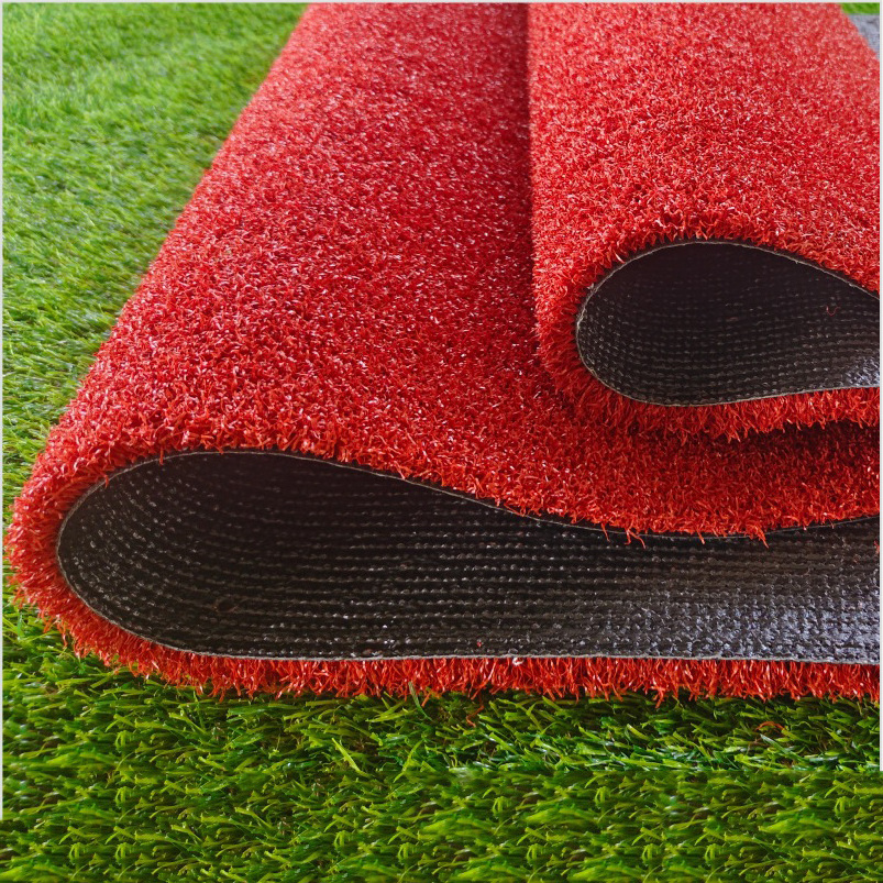 Golf Playground Artificial Turf Gate Course Plastic Artificial Synthetic Lawn Natural Green Red Grass Carpet Fake Turf Grass