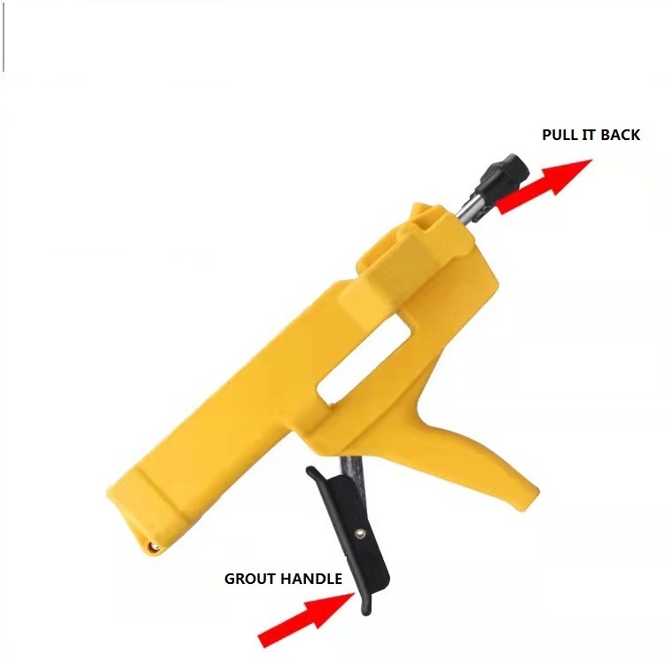 Epoxy Tile Grout Gun Caulking Gun Hand Tool For Double Component Epoxy Grout Factory Price